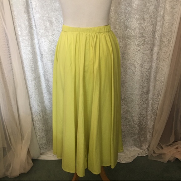 Greenleaf   Maxi Green Skirt 100% cotton. Size Small Vintage rare Unique - Picture 3 of 7